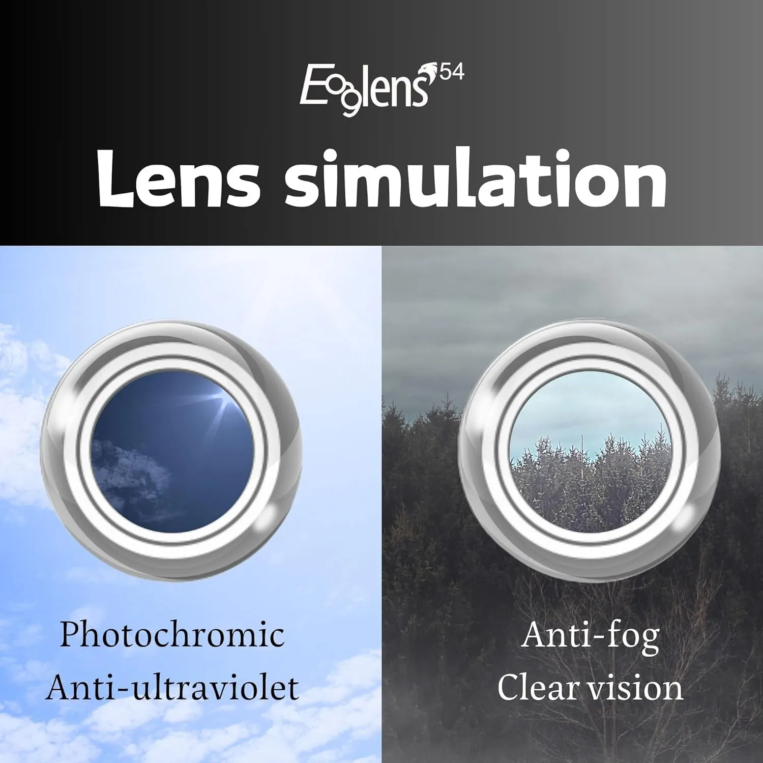 Safety Glasses Anti Fog Photochromic ANSI Z87.1 UV Protection Scratch Resistant hunting tactical Airsoft