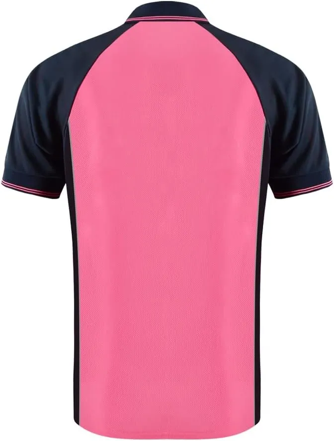 Safety Shirt High Visibility Short Long Sleeve Reflective Polo Shirts, Work T Shirts for Men Construction