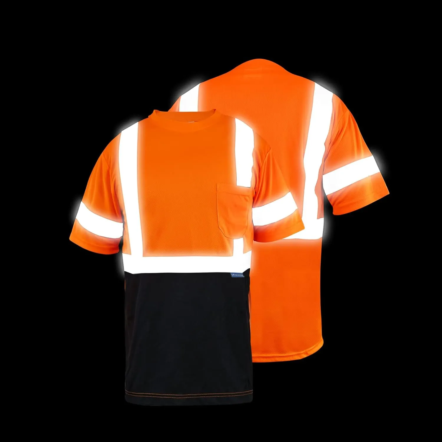 Safety Shirt short Sleeve High Visibility Reflective Breathable T Shirt for Work Warehouse Construction Class 3