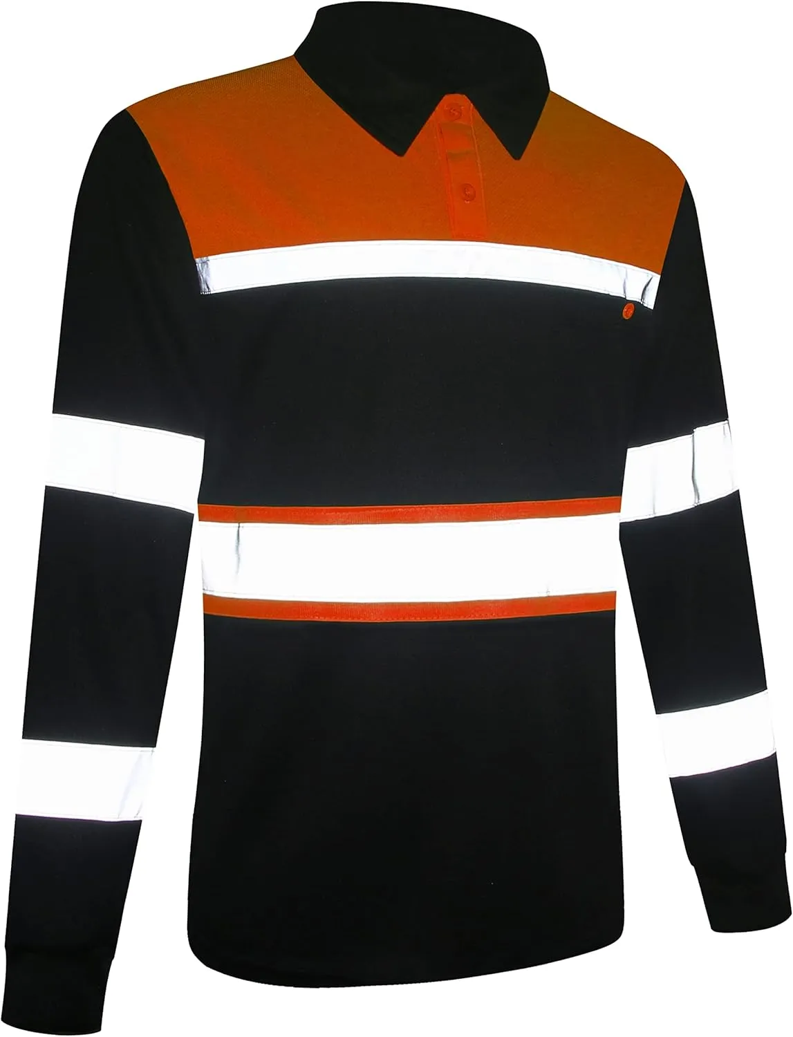 Safety Shirts for Men,High Reflective Men Polo Shirts with Pocket,Short Sleeve Workwear Breathable