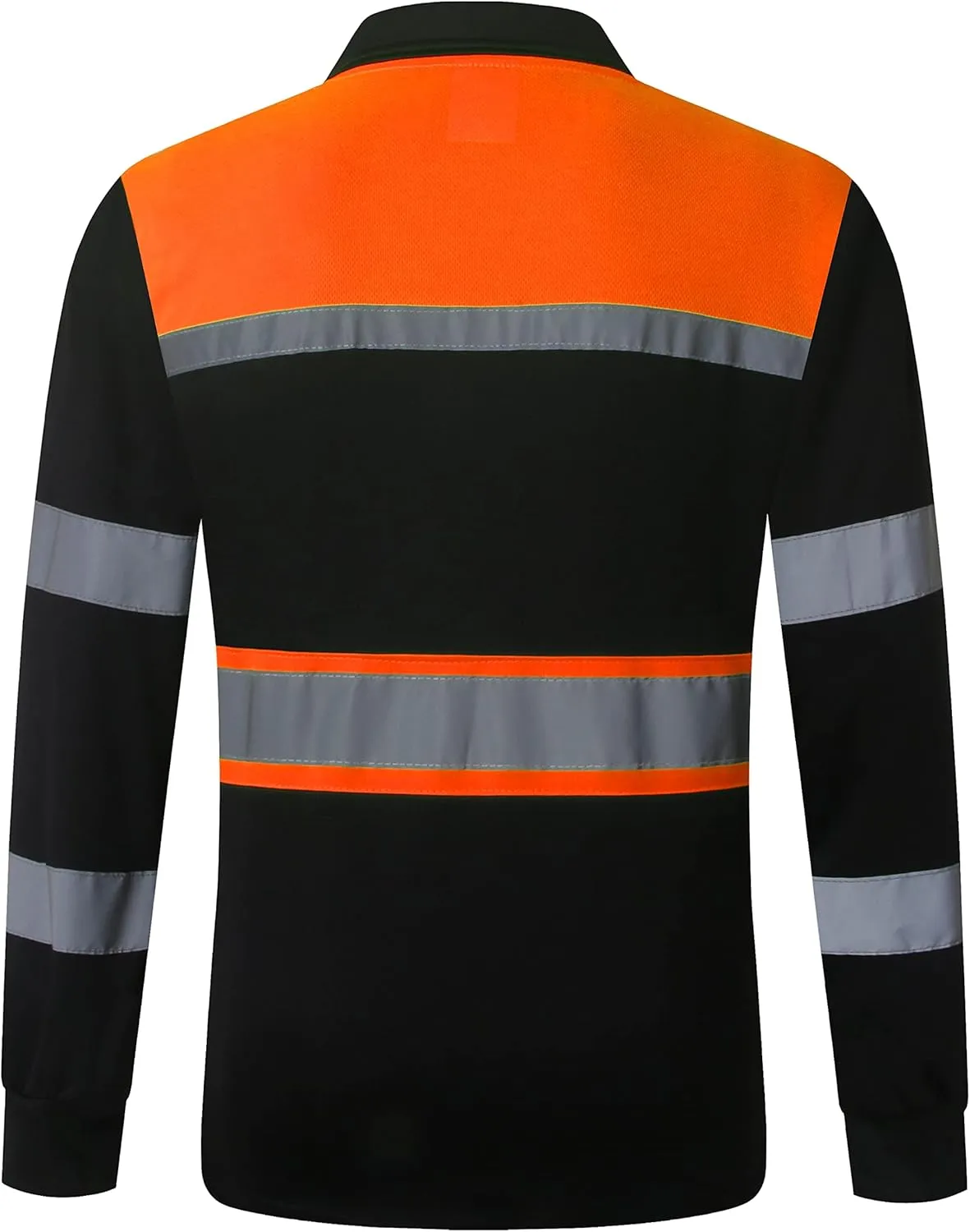 Safety Shirts for Men,High Reflective Men Polo Shirts with Pocket,Short Sleeve Workwear Breathable