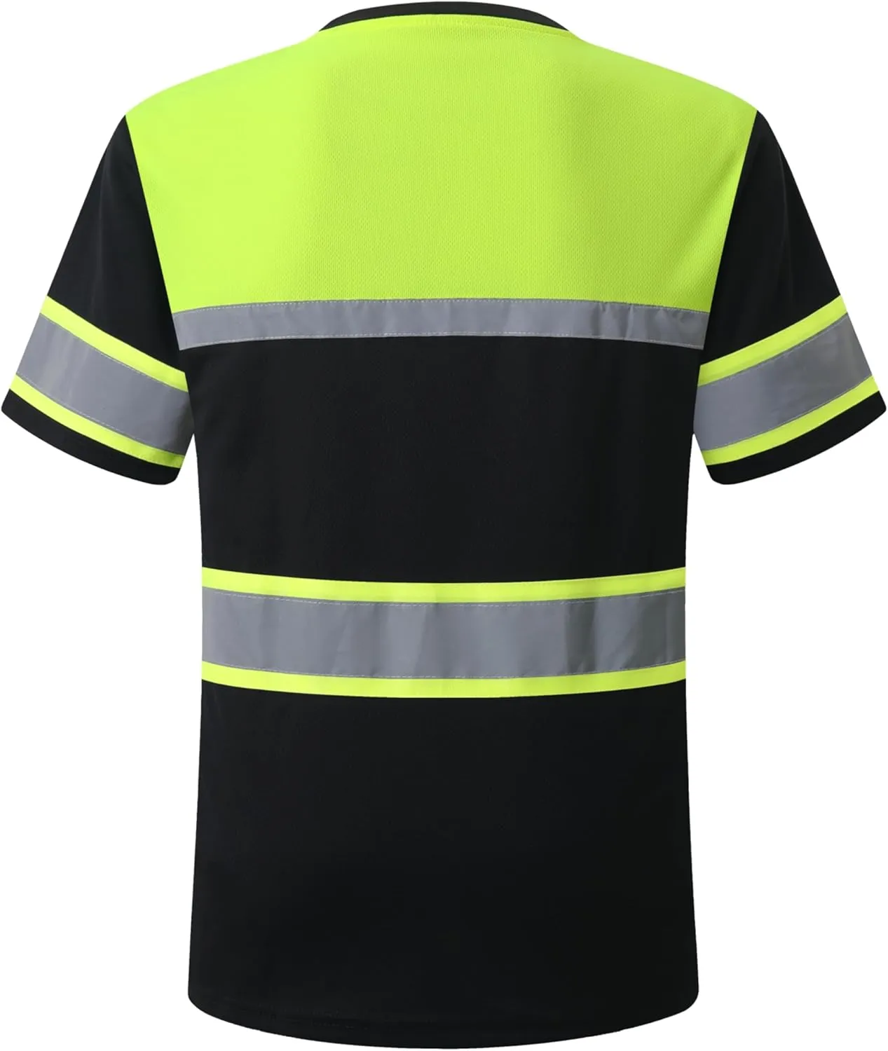 Safety Shirts for Men,High Reflective Men Polo Shirts with Pocket,Short Sleeve Workwear Breathable