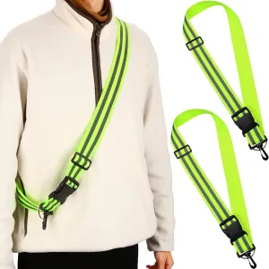 Saintrygo Reflective Sash Running Gear High Visibility Safety Reflective Jacket Adjustable Sash for Walking Cycling at Night