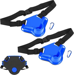 SANLIKE Fishing Belt 2PCS Adjustable Fishing Fighting Hook Remover Set Deep Sea Gear, Tackle Boat Fishing Rod Belt Holder