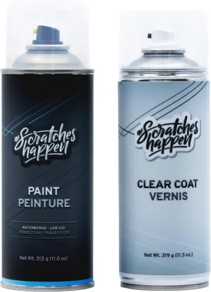 ScratchesHappen Exact-Match Spray Paint - Abyss Black Pearl/Onyx Black (A2B) for Hyundai - Essential (Paint   Clear Coat)