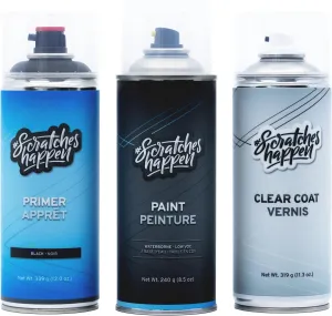 ScratchesHappen Exact-Match Spray Paint - Deep Wedgewood Blue Metallic (KQ/LL/M6910A/M6911A) for Lincoln - Preferred (Paint   Clear Coat   Primer)