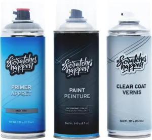 ScratchesHappen Exact-Match Spray Paint - Nolita Gray Metallic (1CT/2344/LOJ) for Land Rover - Preferred (Paint   Clear Coat   Primer)