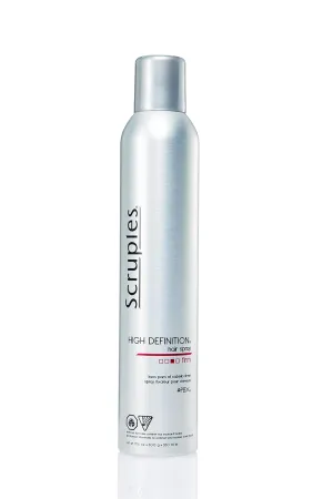 Scruples High Definition Hair Spray - Volumizing Hairspray with Extra Hold & Shine - For All Hair Types - Volumizing Spray is Humidity Resistant, Smoothing, & Non-Sticky (10.6 oz)