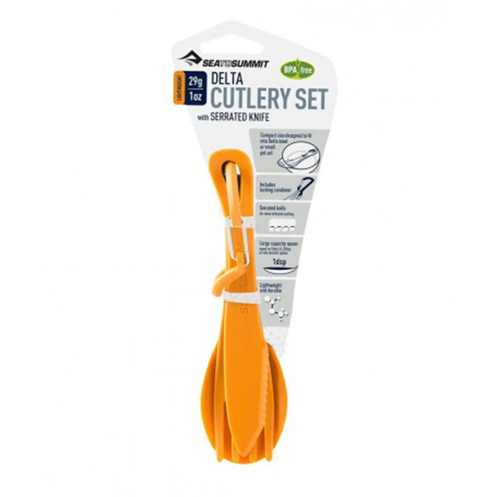 SEA TO SUMMIT DELTA CUTLERY SET ORANGE