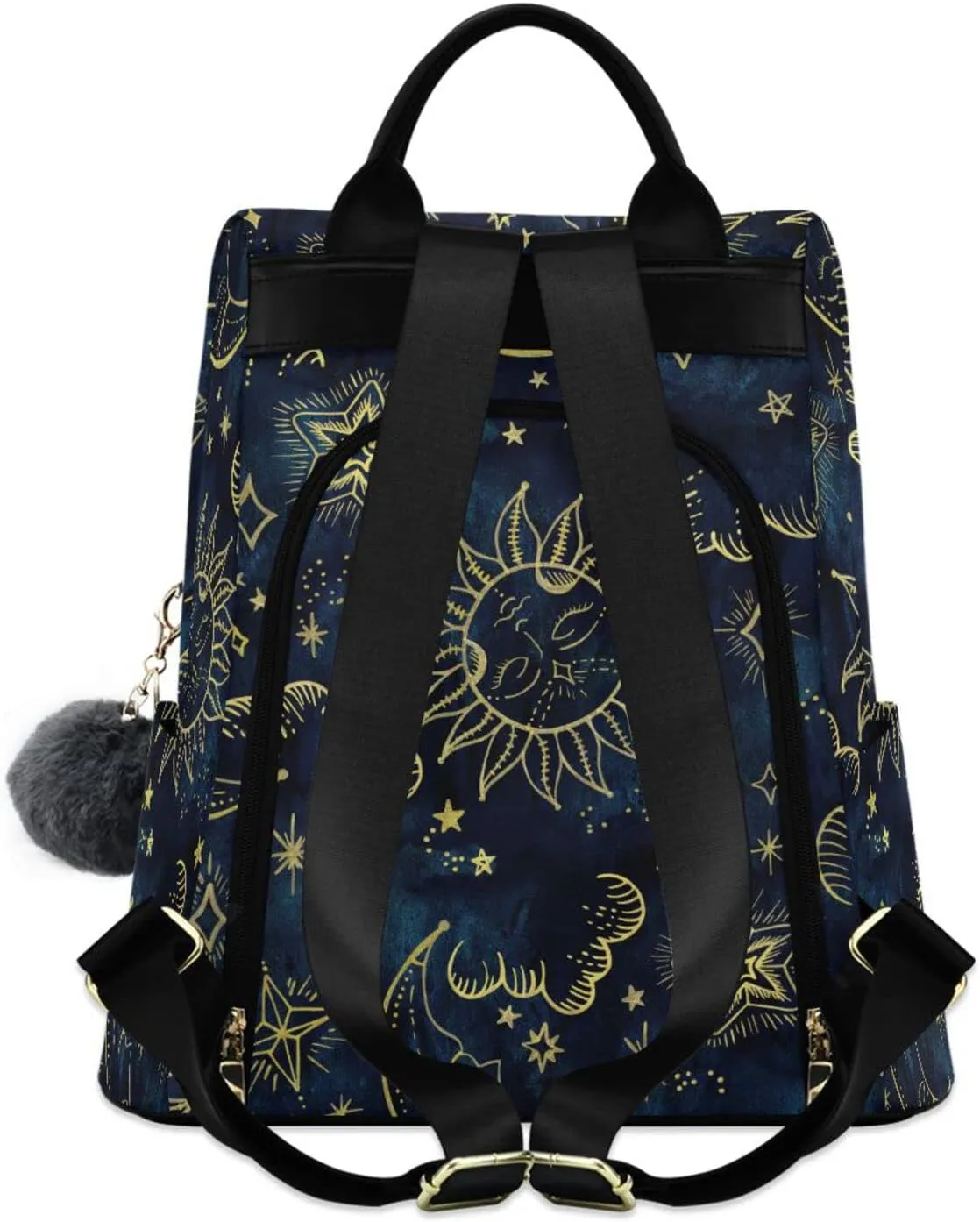 senya Fashion Backpack Purse for Women, Sun Moon Boho Cosmos Astrology Backpack Shoulder Bag for Women