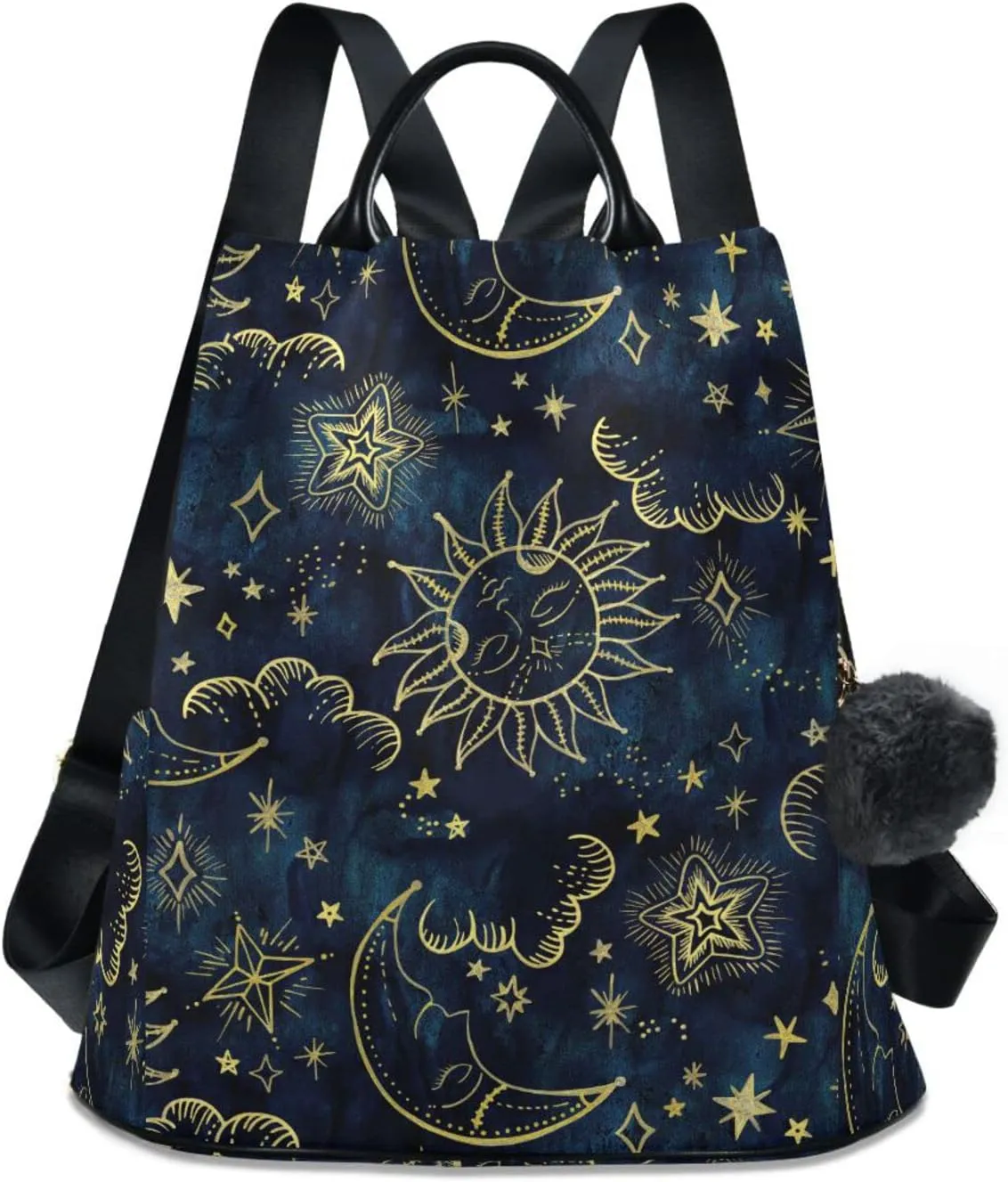 senya Fashion Backpack Purse for Women, Sun Moon Boho Cosmos Astrology Backpack Shoulder Bag for Women