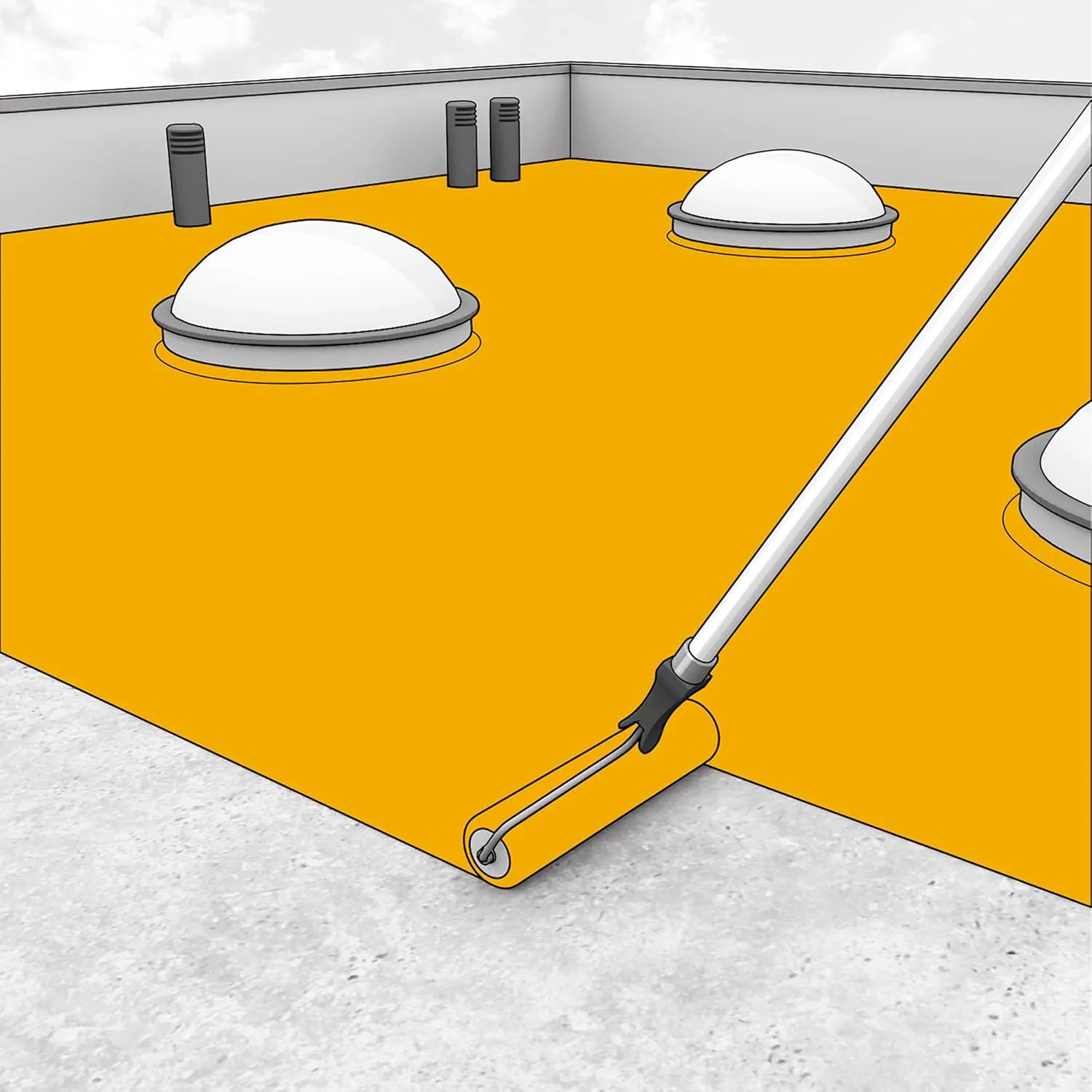 Sika - Sikalastic Black, Nero - Bituminous Waterproofing Membrane - Resistant to Atmospheric Agents and Water Stagnation - 5 kg tin