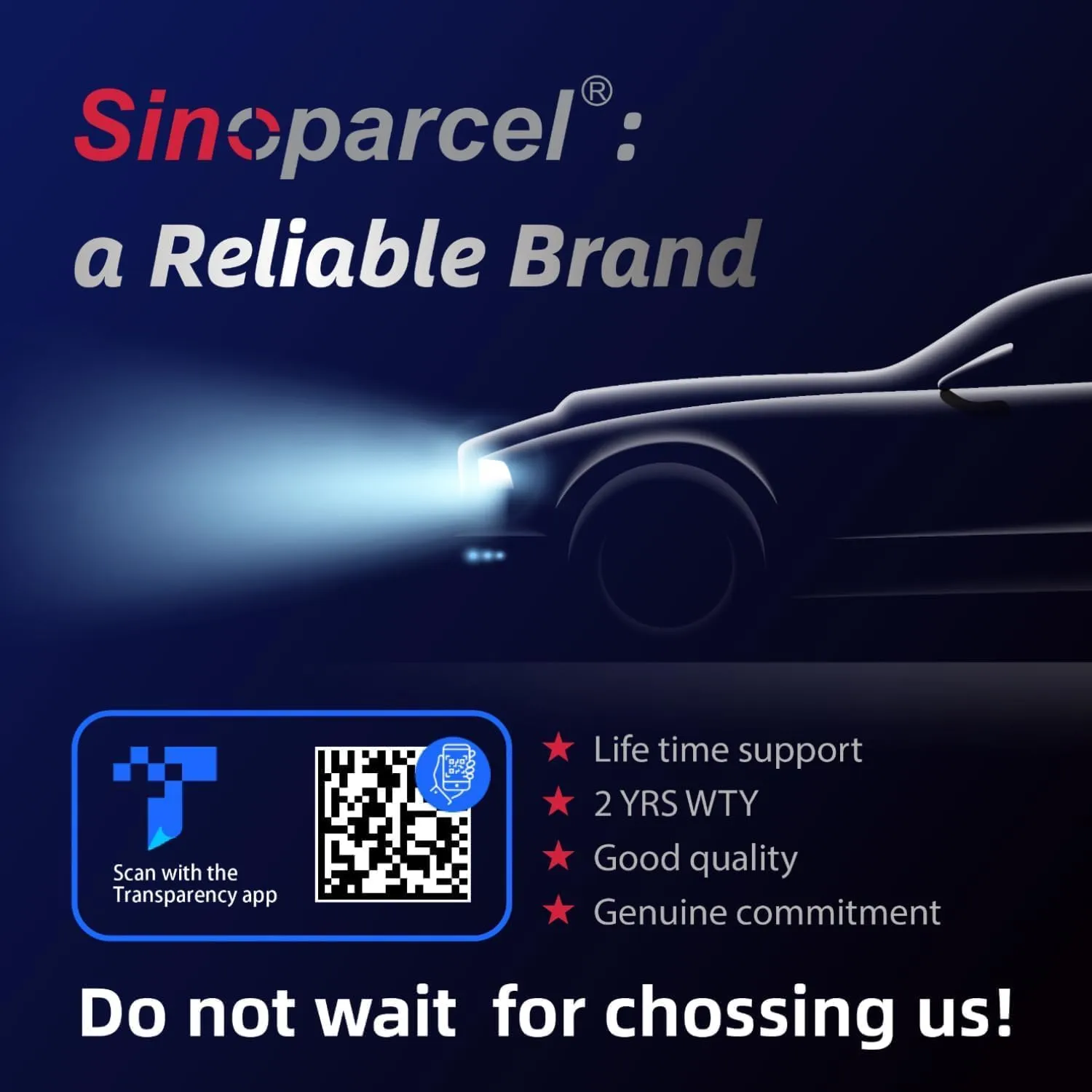 Sinoparcel D5S HID Headlight Bulb with Integrated Ballast - 6000K 35W Xenon Replacement High Low Beam Bulb - Pack of 1