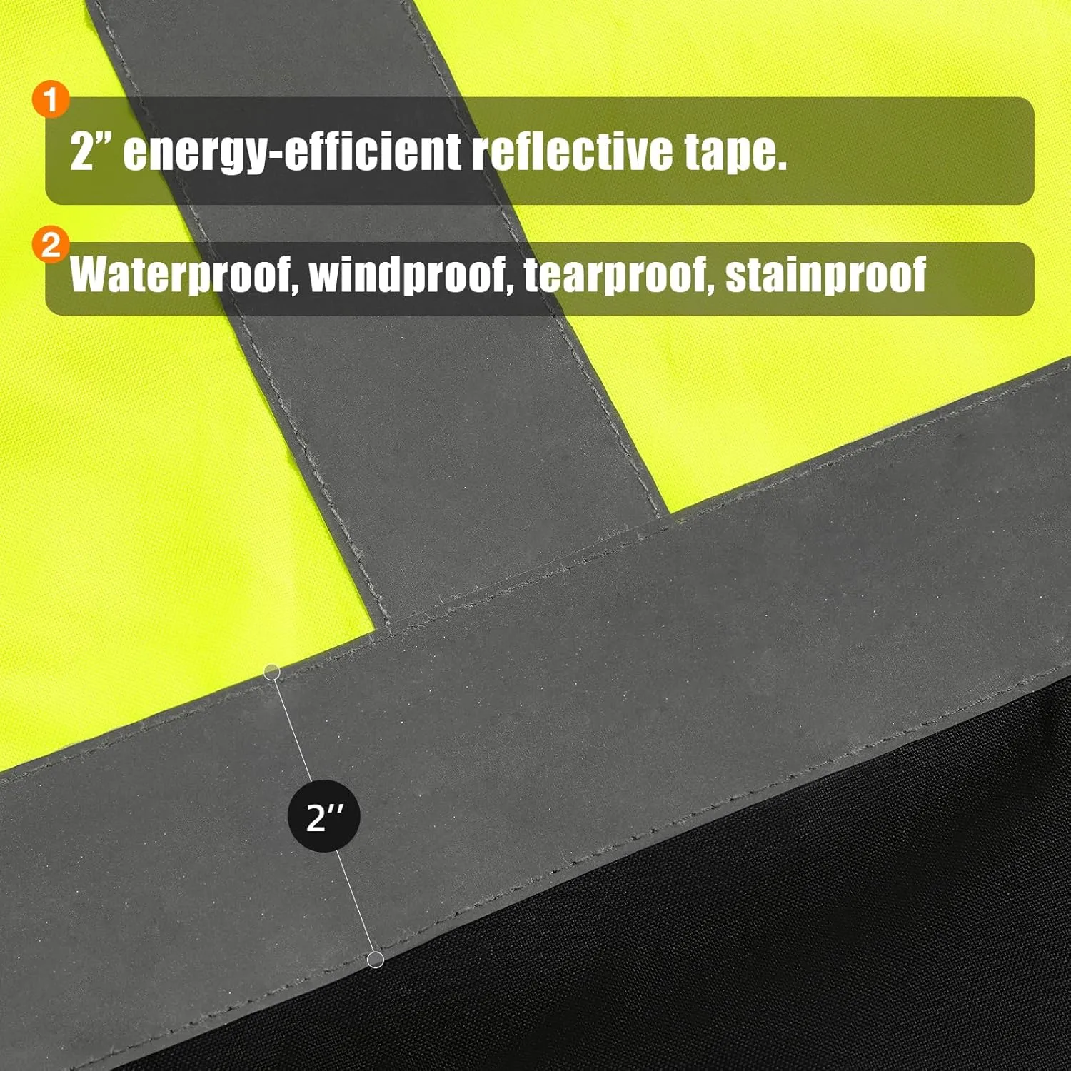 SKSAFETY 3-in-1 High Visibility Winter Bomber Jackets Zip Out Fleece Liner Reflective Safety Coats for men Waterproof ANSI/ISEA Class 3(Lime 3XL)