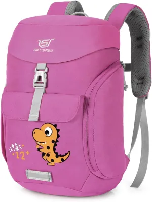 SKYSPER Kids Backpack 12L Small Kids Travel Backpack Children Kindergarten Daypack for Girls Boys Kid School Back Pack for Daytrip Outdoor Camping (Purple)