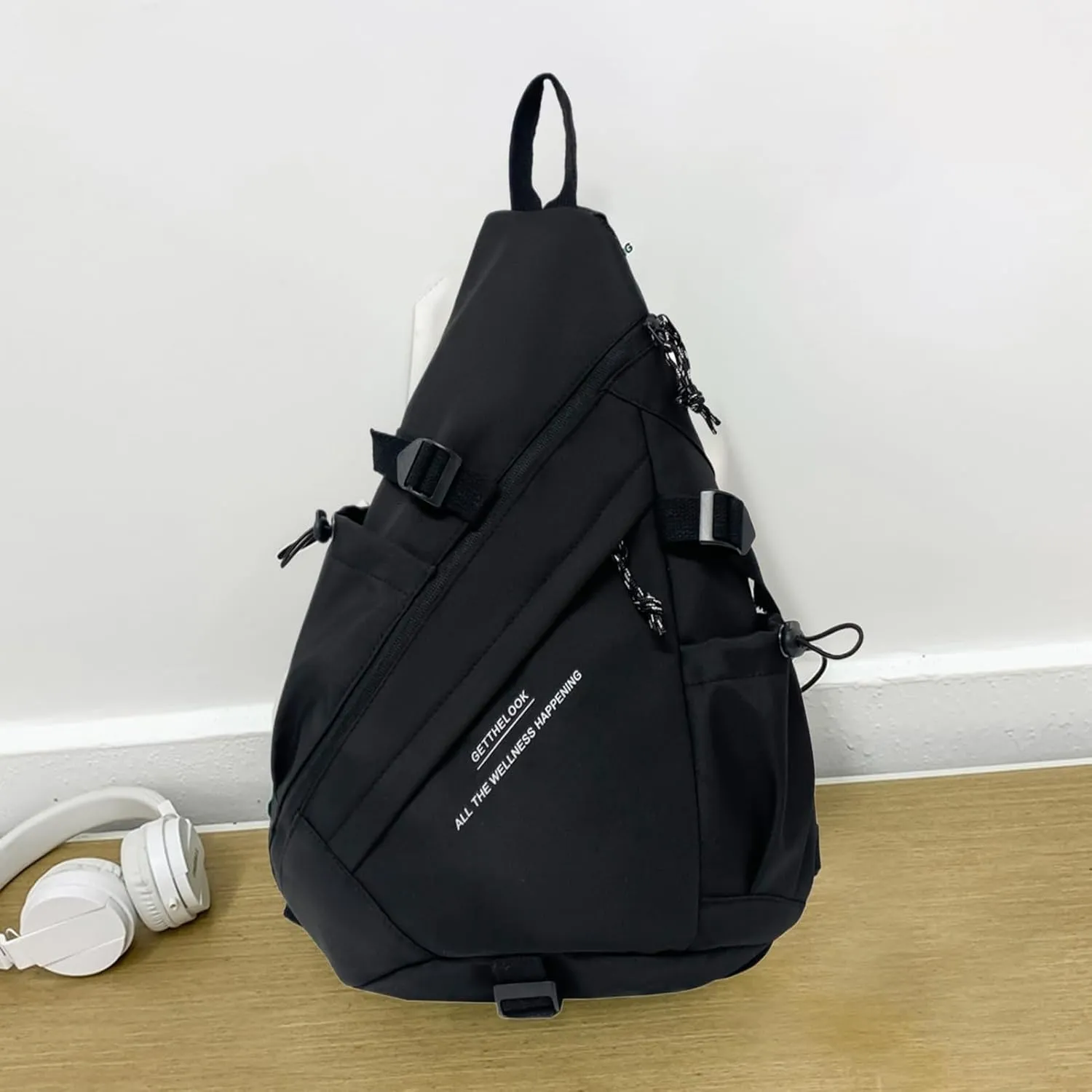 Sling Backpack - Casual Pack for Students | Shoulder Bag Travel Hiking Daypack | Stylish Sports Style Chest Pack for Camping Hiking Fitness, Large Capacity Sling Daypack