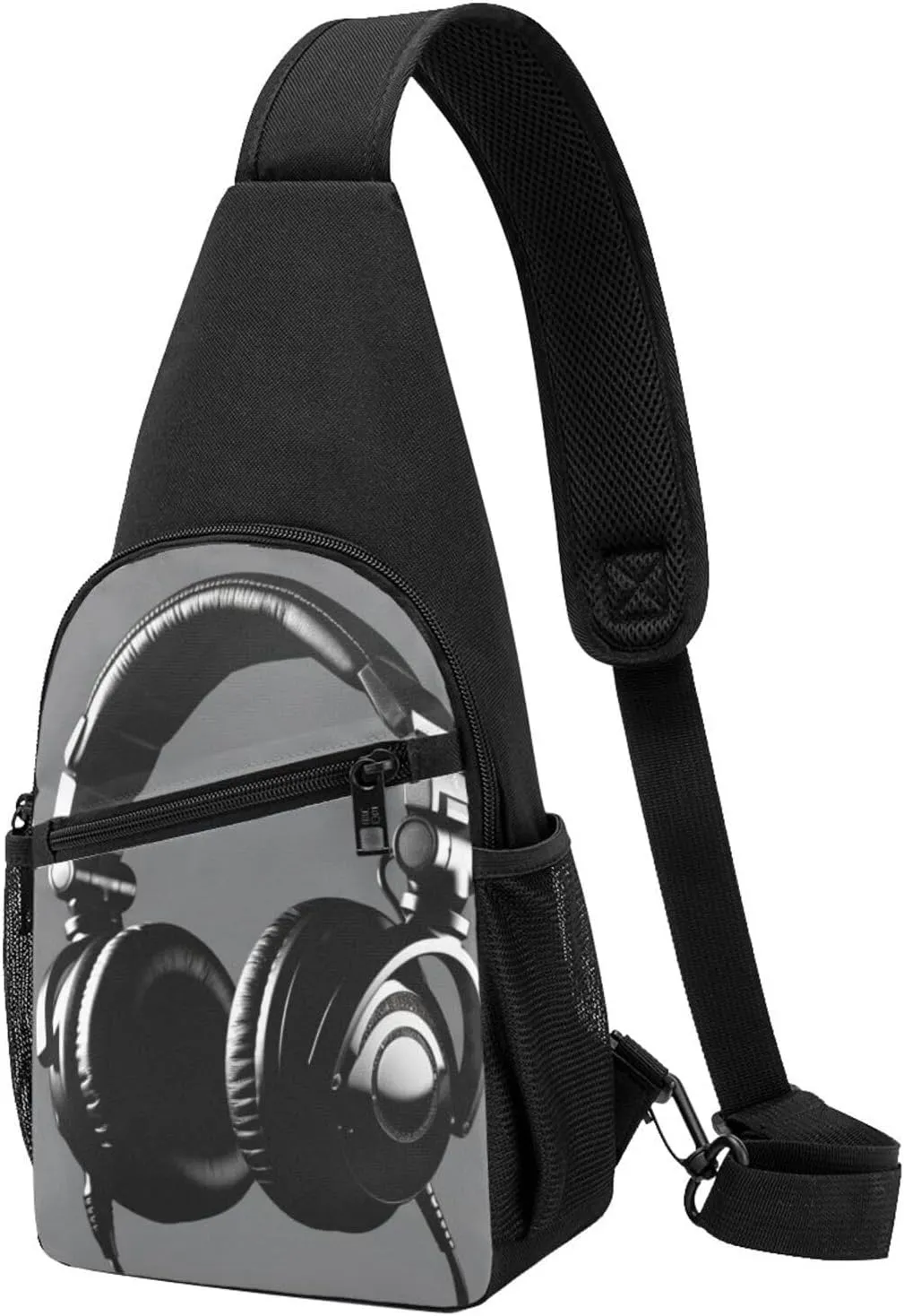 Sling Bag Backpack for Men Women Crossbody Headphones Chest Bag Crossbody Bag for Travel Sport Running