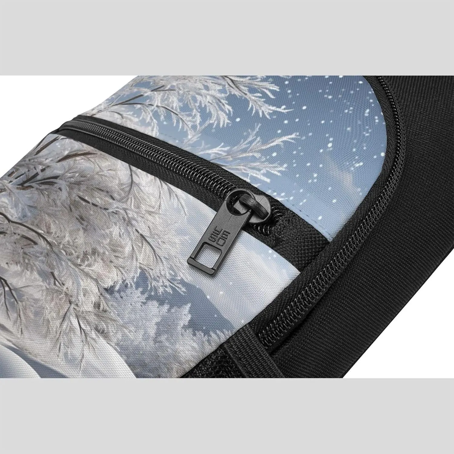 Sling Bag Backpack for Men Women Crossbody Snowflake Pine Tree Chest Bag Crossbody Bag for Travel Sport Running