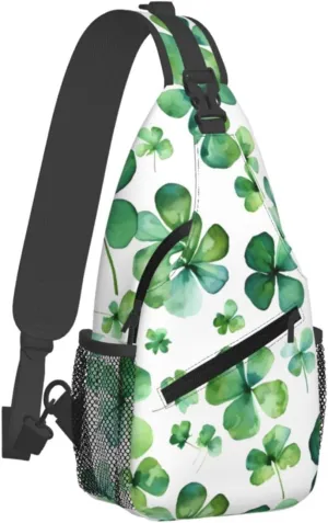 Sling Bag for Men Women Crossbody Backpack Happy St Patrick's Day1 Crossbody Bag Chest Bag for Travel Sport