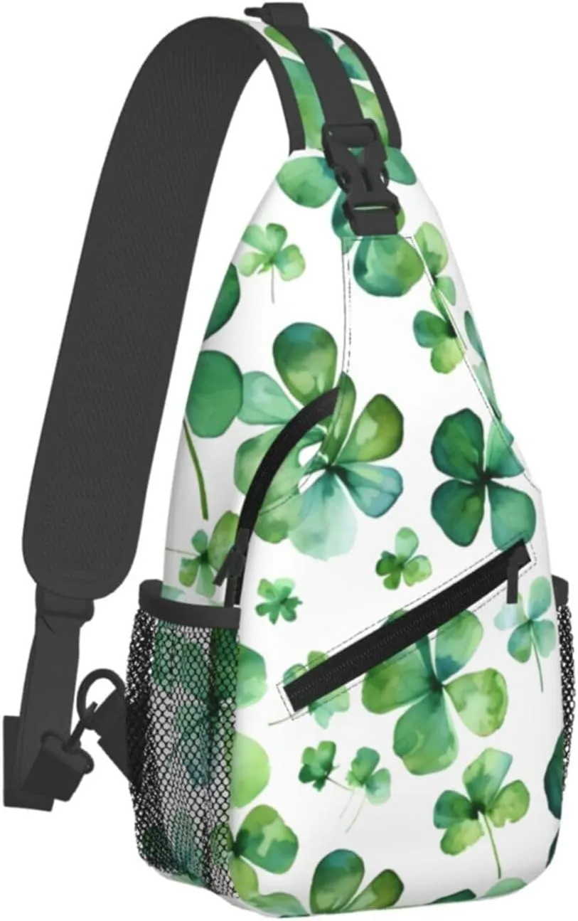 Sling Bag for Men Women Crossbody Backpack Happy St Patrick's Day1 Crossbody Bag Chest Bag for Travel Sport