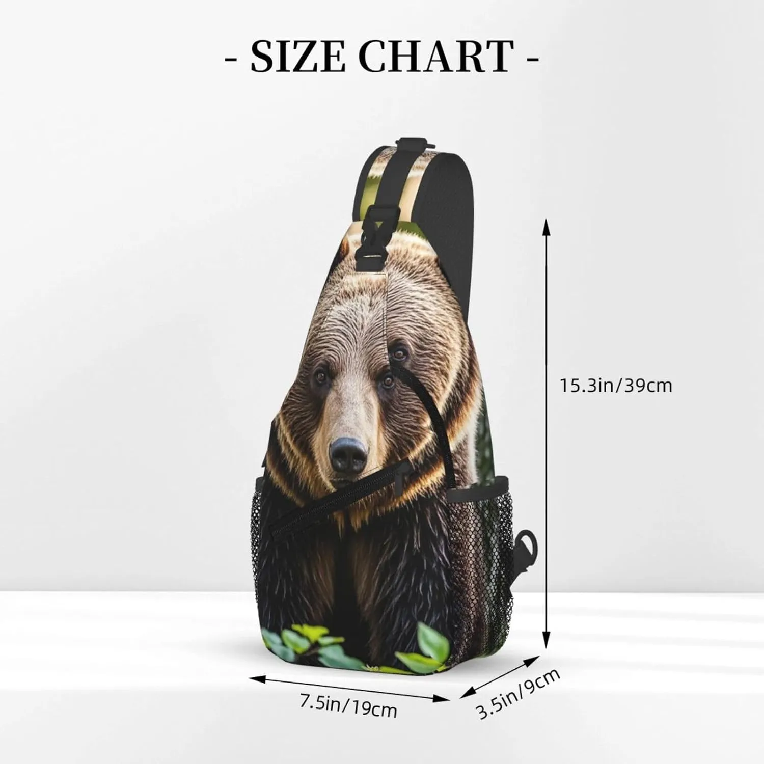 Sling Bag for Men Women Crossbody Backpack Mother bear Crossbody Bag Chest Bag for Travel Sport
