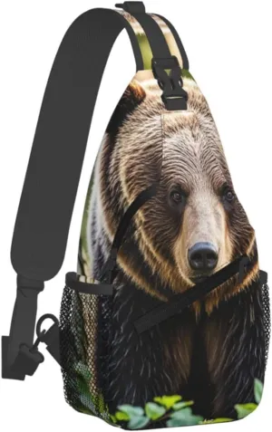 Sling Bag for Men Women Crossbody Backpack Mother bear Crossbody Bag Chest Bag for Travel Sport