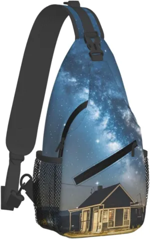 Sling Bag for Men Women Crossbody Backpack night sky stars Crossbody Bag Chest Bag for Travel Sport