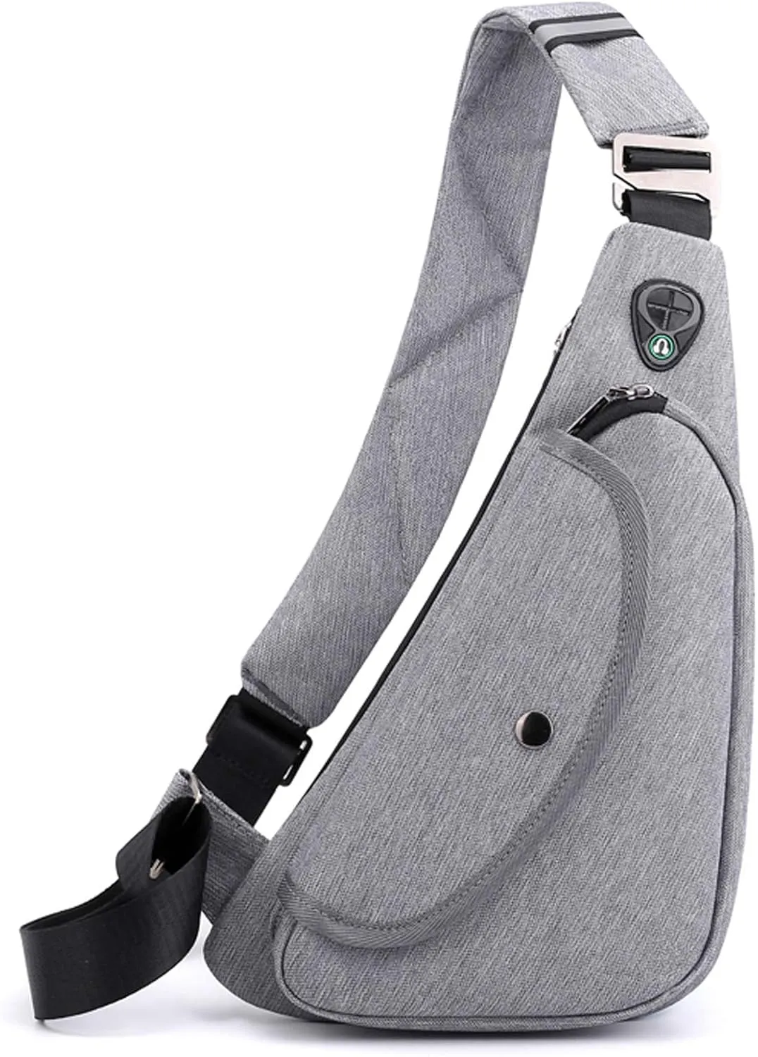 Sling Bags Mens Shoulder Unbalance Backpacks Ultra-light Chest Pack Multipurpose Crossbody Bags for Outdoor Sport Travel Gym Running Hiking Daypack Gray