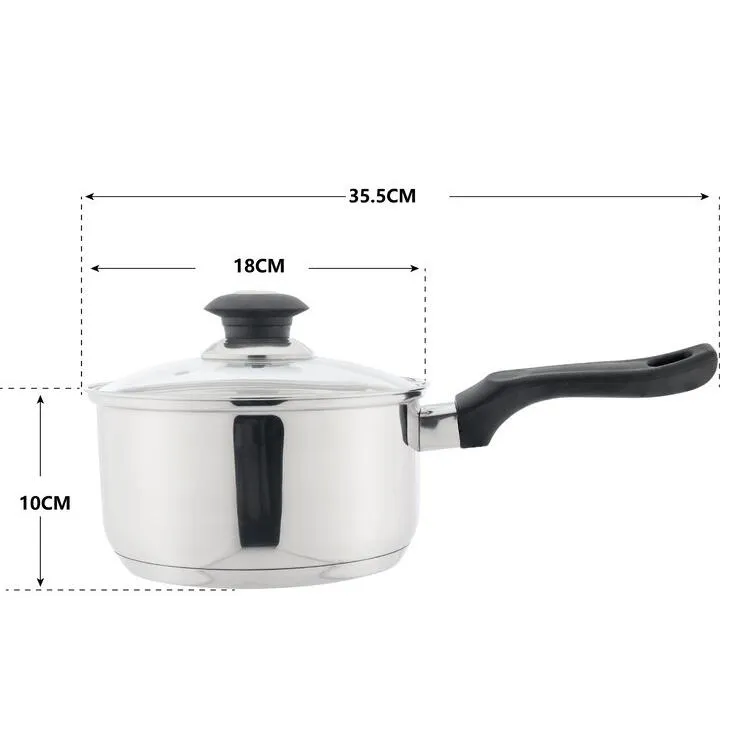Smart-powered Non-Stick All-inclusive selection Set: 7-Piece Cookware Stainless-Steel