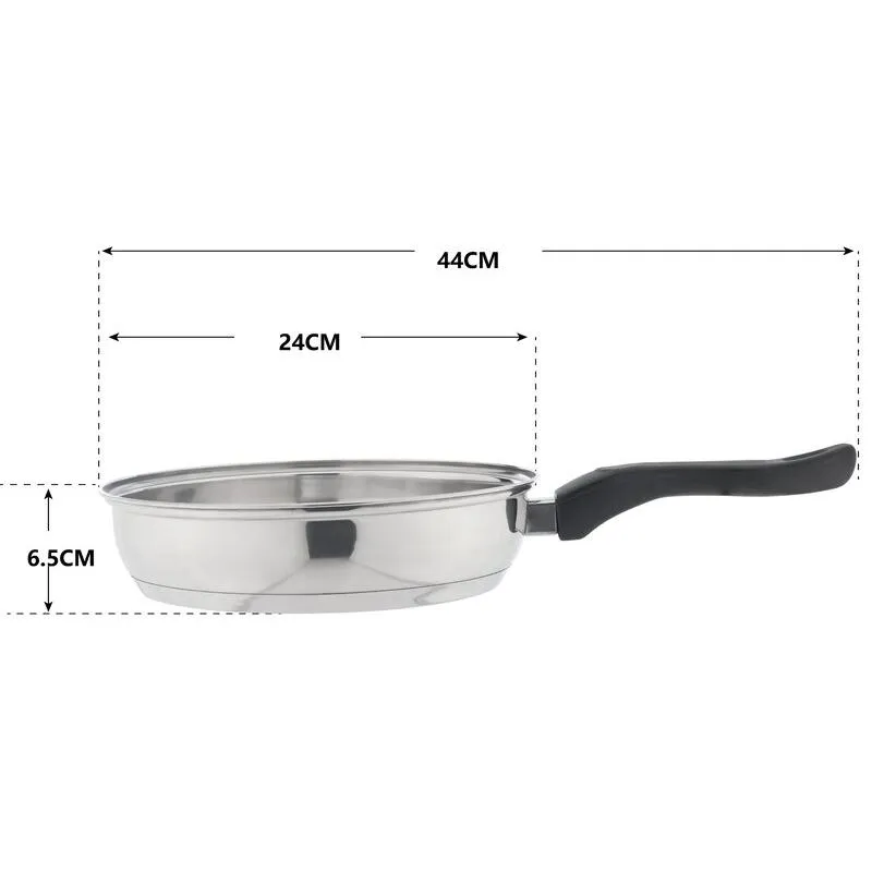 Smart-powered Non-Stick All-inclusive selection Set: 7-Piece Cookware Stainless-Steel