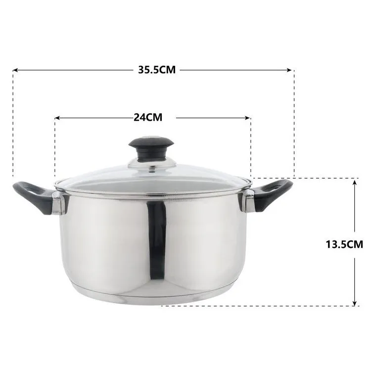 Smart-powered Non-Stick All-inclusive selection Set: 7-Piece Cookware Stainless-Steel