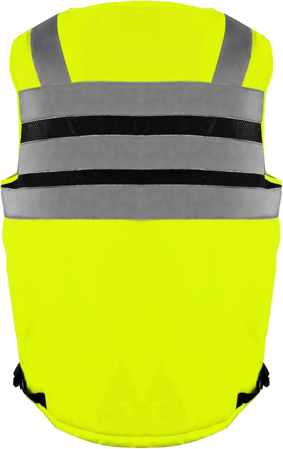 SMASYS Hi Vis Safety Vest with 3M Reflective Tape, knitted and Oxford Fabric with Pockets,Multifunction Construction Workwear