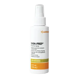 Smith & Nephew SW420200 SKIN-PREP Spray, Protective Dressing Spray, Skin Barrier Film, Contains Alcohol, 4 Ounces