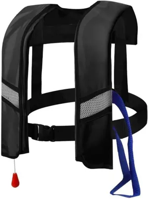 Snorkel Vest, Portable Inflatable Swim Vest Jackets for Snorkeling Swimming Diving Safety,Manual Inflatable Men's Women's Adjustable Vest for Swimming Fishing Outdoor Water Sports (330LB)