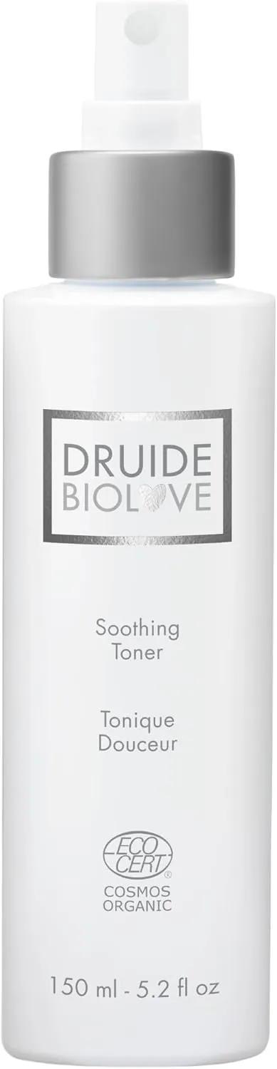 Soothing Face Toner Spray - Druide Calming and Hydrating Toner for Face, Alcohol-Free Toning Mist, Moisturizing Spray to Tone and Brighten Dry Skin, 150ml