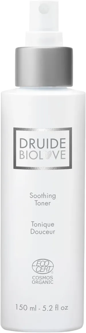 Soothing Face Toner Spray - Druide Calming and Hydrating Toner for Face, Alcohol-Free Toning Mist, Moisturizing Spray to Tone and Brighten Dry Skin, 150ml