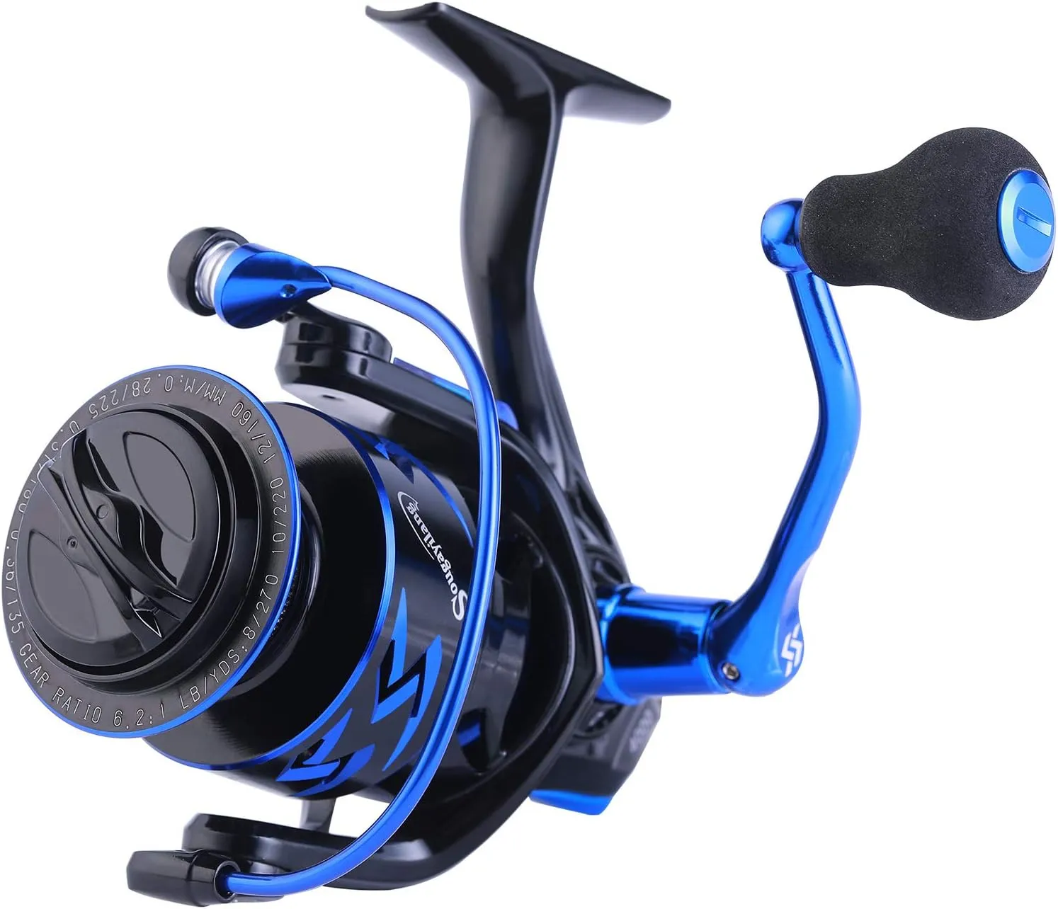 Sougayilang Fishing Rod and Reel Set Carbon Fiber Telescopic Fishing Rod 12 1BB Spinning Reel with Carry Case for Saltwater Freshwater