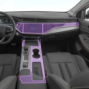 SPANN Car Interior Central Console Gear Panel Navigation Screen TPU Protector Film, Fit For Chery Omoda S5 2021-2023 Accessories