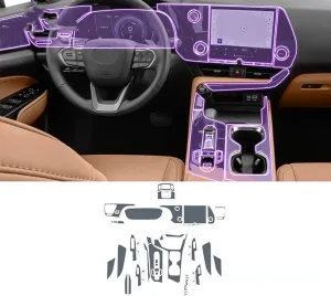 SPANN Car Interior Central Console Gear Panel Navigation Screen TPU Protector Film, Fit For Lexus NX 2023 Accessories