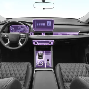 SPANN Car Interior Central Console Gear Panel Navigation Screen TPU Protector Film, Fit For Mitsubishi Outlander 2023 Accessories