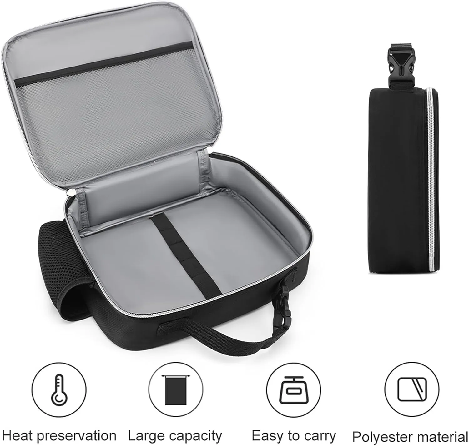 Spark Green Lightning Lunch Box Insulated Lunch Bag for Men & Women Durable Lunchbox for Work with Water Bottle Holder