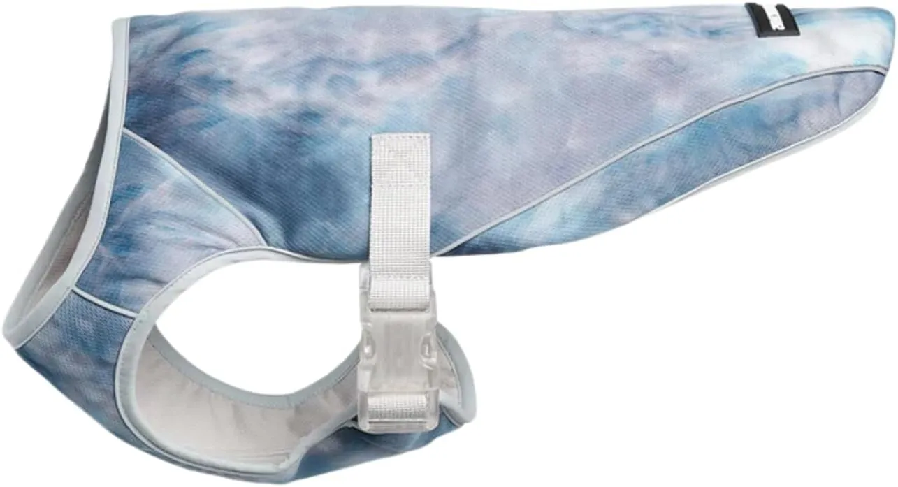 Spark Paws Dog Cooling Vest - Summer Heat Relief, Lightweight, SPF 50 UV Sun Protection - Ice Blue, M