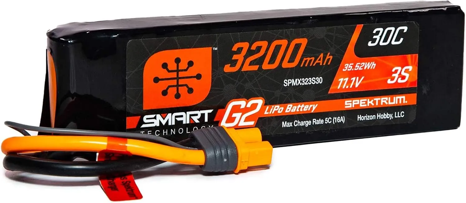 Spektrum 11.1V 3200mAh 3S 30C Smart LiPo G2: IC3, SPMX323S30