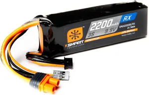 Spektrum 9.9V 2200mAh 3S Smart Life ECU Battery Pack: Universal Receiver, IC3, SPMX22003SLFRX