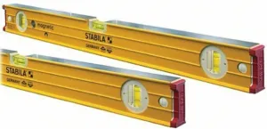 Stabila 38532 Magnetic Jamber Set (38678-78-Inch & 38632-32-Inch), High Strength Frame, Accuracy Certified Professional Level, Yellow, Pack of 1