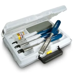 Stanley 6Pc Chisel Set 5002 Series W/ Oil & Stone