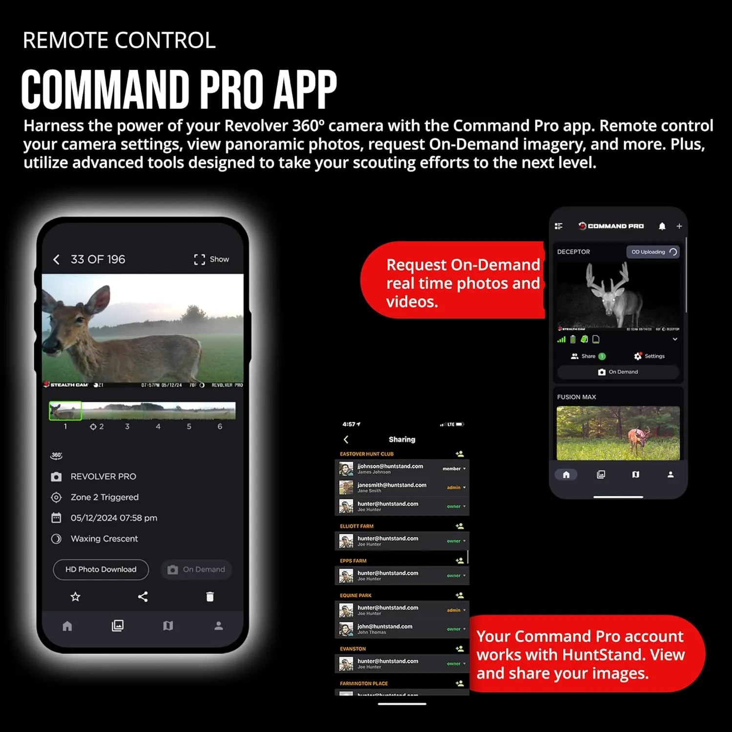 Stealth Cam Revolver 40MP Pro 360-Degree Cellular Trail Camera (2-Pack) Bundle with Solar Power Panel(2-Pack), Trail Camera Holder (2-Pack), 32GB Memory Card (2-Pack), and Card Reader (9 Items)