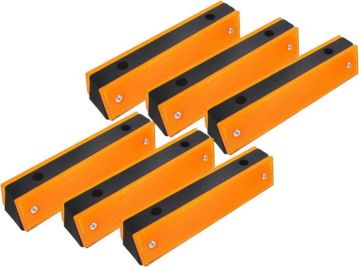 STOBOK 6PCS Reflective Traffic Markers for Roadway Safety Dual Sided Reflective Signs for Tunnels Overpasses and Fences Enhanced Visibility for Day and Night Use