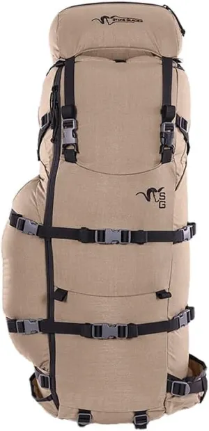 Stone Glacier Sky Archer 6400 Backpack with Xcurve Frame, 6400 2500 Cubic Inches, Tan, Small, Ideal for Bow and Rifle Hunters (50076-TN-S)