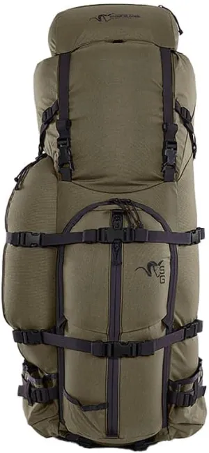 Stone Glacier Sky Guide 7900 Pack with Xcurve Frame, 7900 Cubic Inches, Ranger Green, Hydration Compatible, Heavy-Duty YKK Zippers, Made in USA (50078-RG-S)